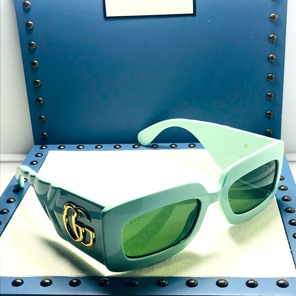 Gucci Ship Same Day Gg0811s Green/Green (003 Su) Sunglasses - Picture 4 of 15